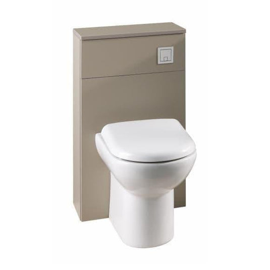 Oceana Eden 500 Back to Wall WC Toilet Unit Gloss in Stone Grey - Bathroom Shack