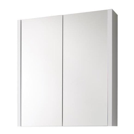 Oceana Kara 600 Double Door Mirror Cabinet - Gloss White - Bathroom Shack