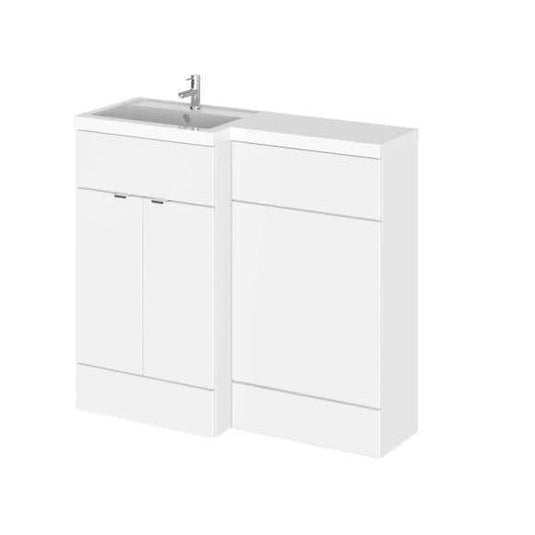 Oceana Rio 1000mm Furniture Set & Basin in Gloss White (LH) - Bathroom Shack
