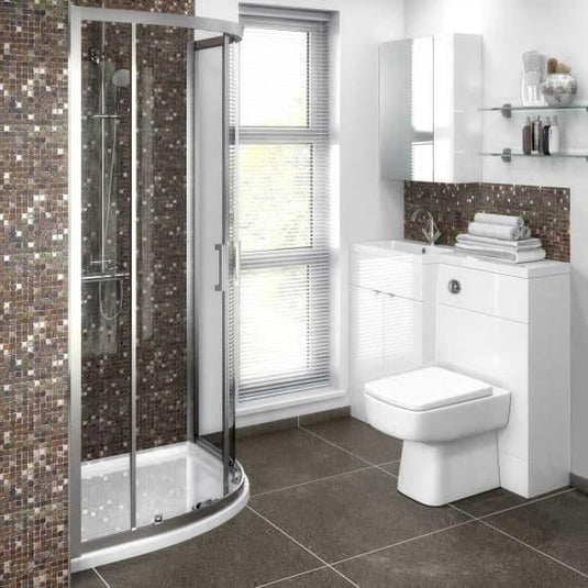 Oceana Rio 1000mm Furniture Set & Basin in Gloss White (LH) - Bathroom Shack