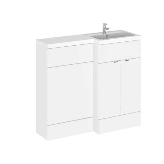 Oceana Rio 1000mm Furniture Set & Basin in Gloss White (RH) - Bathroom Shack