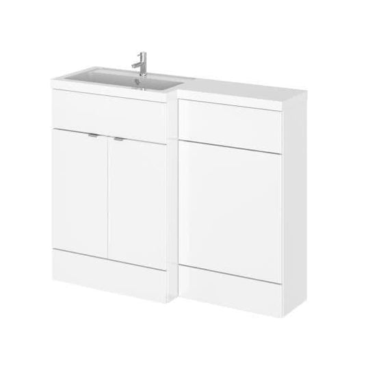 Oceana Rio 1100mm Furniture Set & Basin in Gloss White (LH) - Bathroom Shack