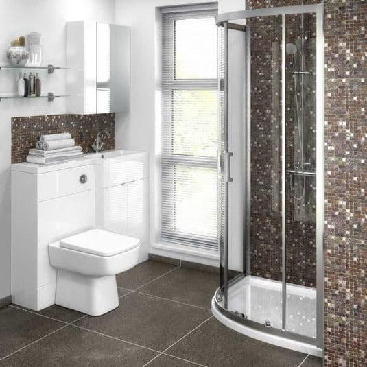 Oceana Rio 1100mm Furniture Set & Basin in Gloss White (RH) - Bathroom Shack