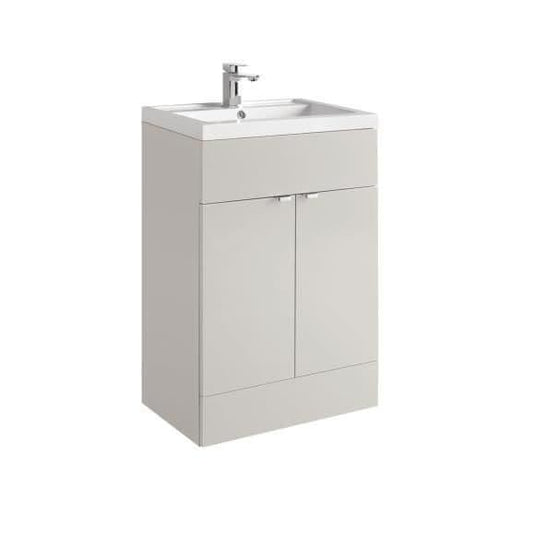 Oceana Rio 500mm Full Depth Base Unit in Grey Mist Gloss - Bathroom Shack
