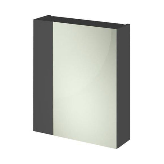 Oceana Rio 600 Mirrored Wall Cabinet - Grey Gloss - Bathroom Shack