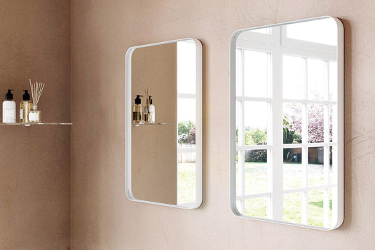 Origins City 50 x 75cm Mirror - White - Bathroom Shack