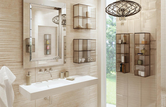 Origins Pier Glass 4 Box Shelf Rectangular - Clear - Bathroom Shack