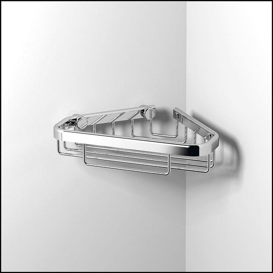Origins Small Corner Shower Basket - Chrome - Bathroom Shack