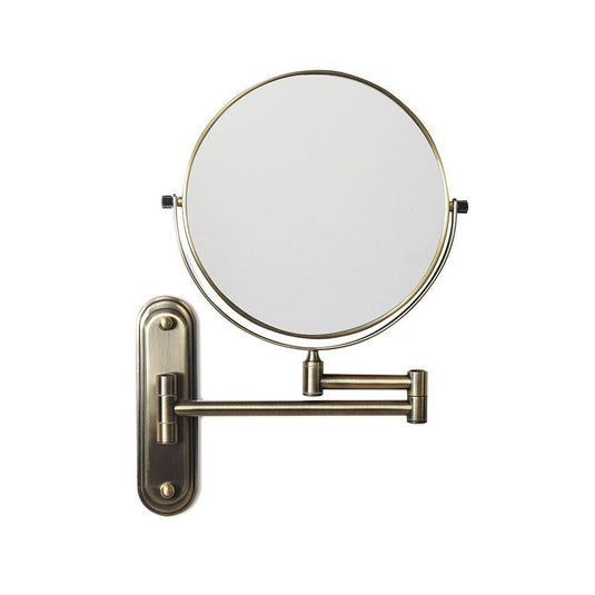 Origins Taylor Reversible 5x Magnifying Wall Mirror - Aged Brass - Bathroom Shack