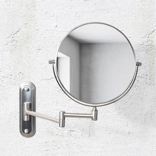 Origins Taylor Reversible 5x Magnifying Wall Mirror - Brushed Nickel - Bathroom Shack