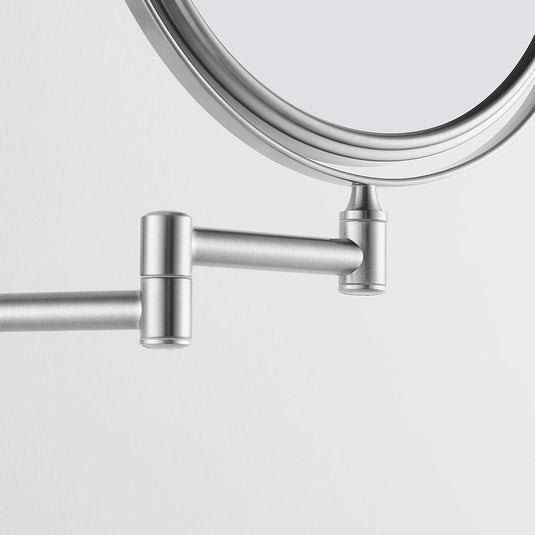 Origins Taylor Reversible 5x Magnifying Wall Mirror - Brushed Nickel - Bathroom Shack