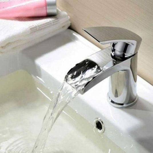 RAK Ceramics Basin Art Monobloc Waterfall Basin Mixer Curve - Chrome - RAKWFC3001 - Bathroom Shack