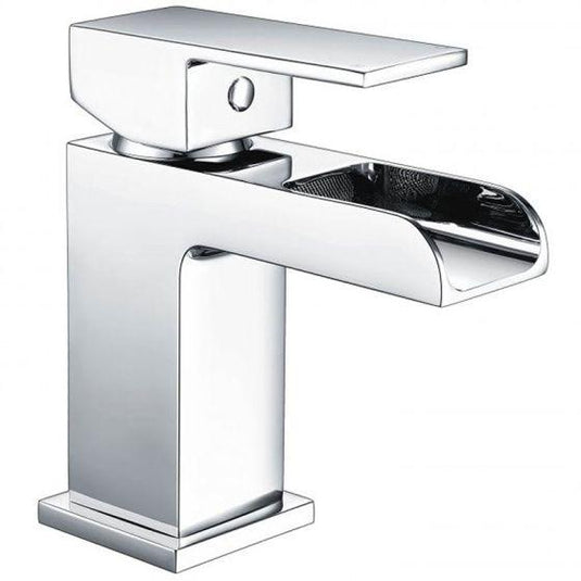 RAK Ceramics Basin Art Monobloc Waterfall Basin Mixer Flat - Chrome - RAKWFF3001 - Bathroom Shack