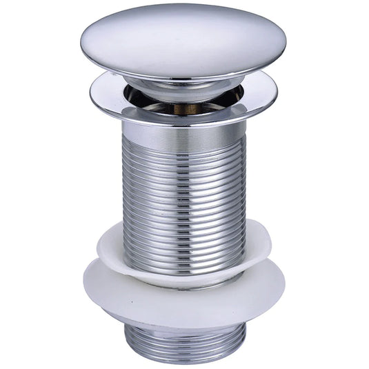 RAK Ceramics Click Clack Unslotted Basin Waste - Chrome - RAKCCW002 - Bathroom Shack
