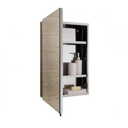 RAK Ceramics Cube Stainless Steel Single Cabinet With Single Mirrored Door - 12SL802 - Bathroom Shack