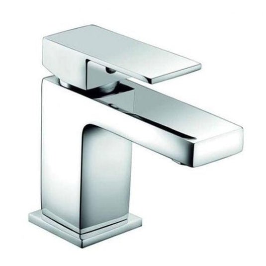 RAK Ceramics Cubis Mono Basin Mixer With Clicker Waste - Chrome - RAKCUB3001A - Bathroom Shack