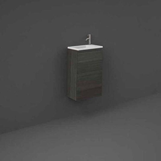 RAK Ceramics Joy Cloakroom Vanity Unit 40cm - Moka Walnut - JOYWH040MOK - Bathroom Shack