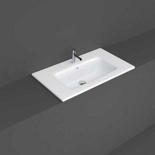 RAK Ceramics Joy Pure White Wash Basin 810 x 465mm - JOYDI08101WH - Bathroom Shack
