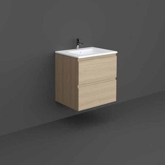 RAK Ceramics Joy Wall Hung Vanity Unit 60cm - Scandinavian Oak - JOYWH060SOK - Bathroom Shack