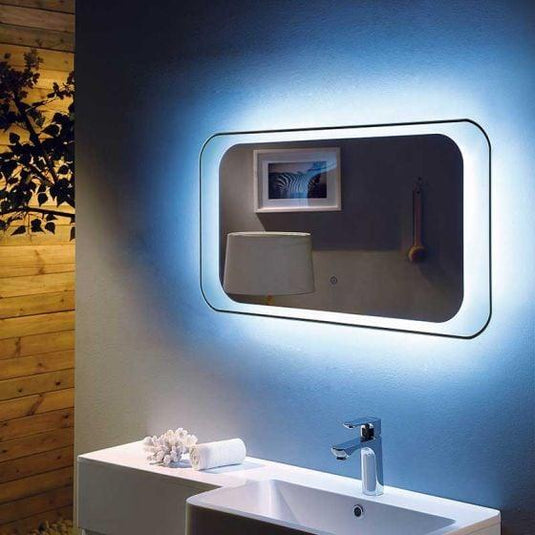 RAK Ceramics Moon Led Mirror With On/Off Switch And Demister Pad 900 x 500mm - RAKHAR5002 - Bathroom Shack