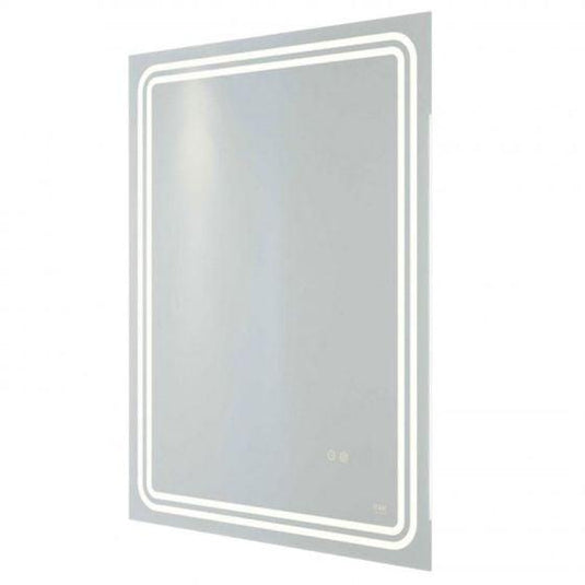 RAK Ceramics Pluto 800 x 600mm LED Illuminated Portrait Bluetooth Mirror With Demister - RAKPLU5002 - Bathroom Shack
