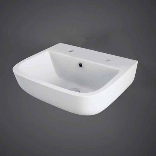 RAK Ceramics Series 600 40cm Wall Hung Basin - 2 Tap Holes - SE0502AWHA - Bathroom Shack