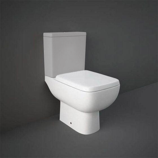 RAK Ceramics Series 600 Close Coupled Toilet Pan - Alpine White - SE11AWHA - Bathroom Shack