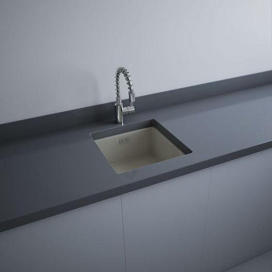 RAK Ceramics Silvia 1 Bowl Drop in Kitchen Sink - Matt Greige - OC104505A - Bathroom Shack
