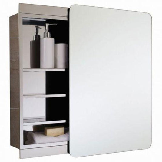 RAK Ceramics Slide Stainless Steel Single Cabinet With Sliding Mirrored Door - 12SL366C1 - Bathroom Shack