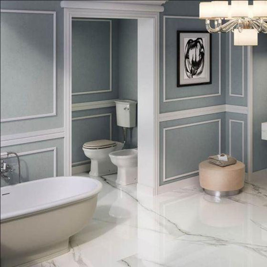 RAK Ceramics Washington Freestanding Bath 1560 x 810mm - Matt Greige - WTBT15681505 - Bathroom Shack