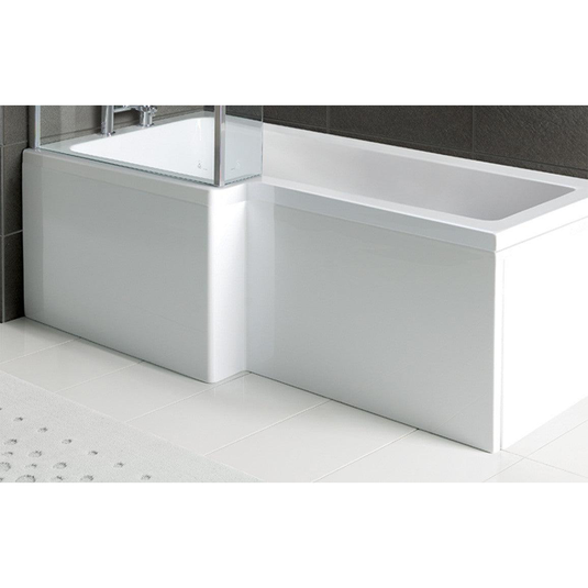 Ruby 1700mm L Shape Front Bath Panel - White - RUBY106585 - Bathroom Shack