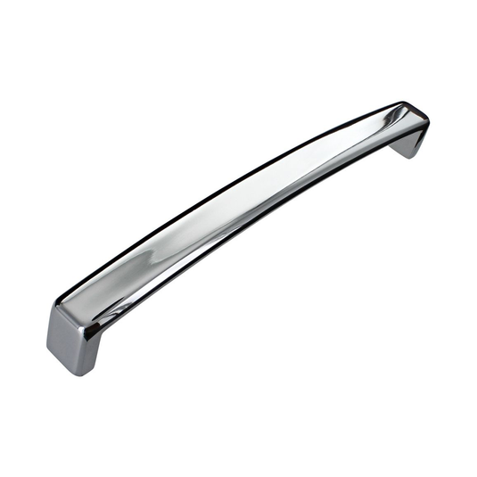 Ruby 170mm Chunky D-Shape Handle - Chrome - RUBY108456 - Bathroom Shack