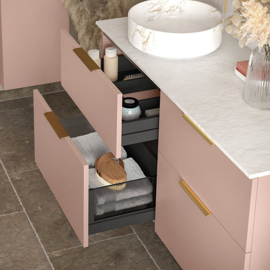 Ruby 200mm Pull Handle - Brushed Brass - RUBY104091 - Bathroom Shack