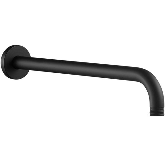 Ruby 320mm Round Shower Arm - Matt Black - RUBY106788 - Bathroom Shack