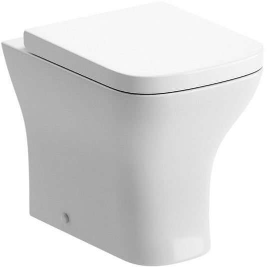 Ruby Bailey Rimless Back To Wall WC & Wrapover Soft Close Seat - RUBY101523 - Bathroom Shack