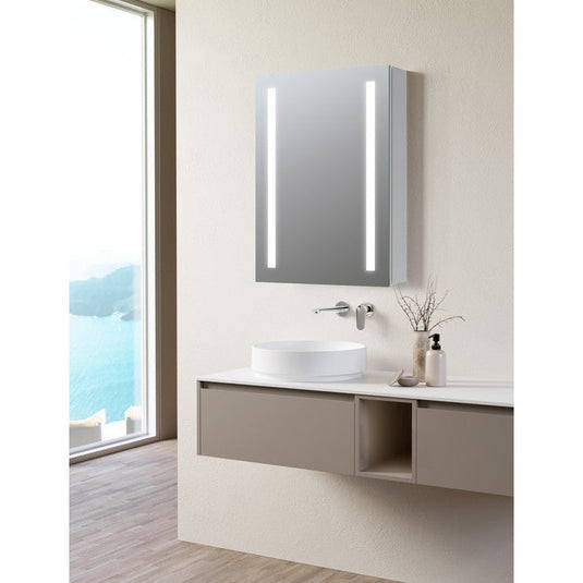 Ruby Bonnie 500mm 1 Door Front-Lit LED Mirror Cabinet - RUBY106297 - Bathroom Shack