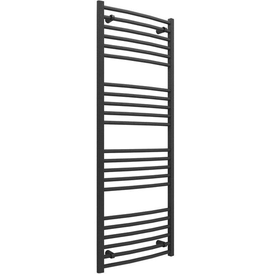 Ruby Bonnie Curved 30mm Ladder Radiator (500x1600x30mm) - Anthracite - RUBY102982 - Bathroom Shack