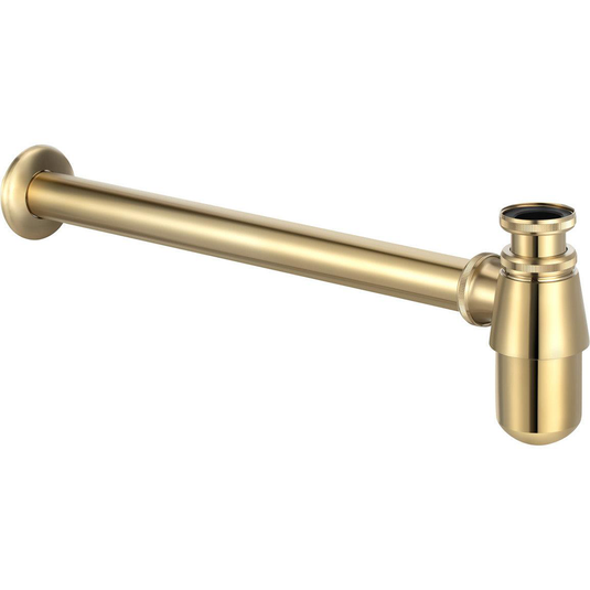 Ruby Bottle Trap - Brushed Brass - RUBY107153 - Bathroom Shack
