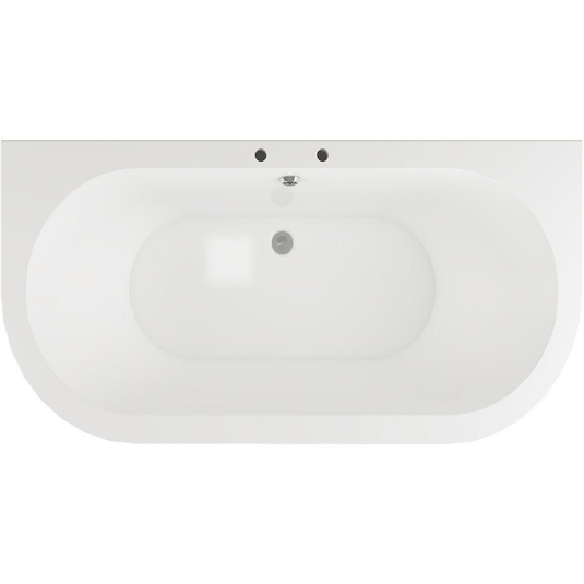 Ruby Cali Freestanding Back To Wall 1700x800x600mm 2TH Bath w/Feet - White - RUBY102813 - Bathroom Shack