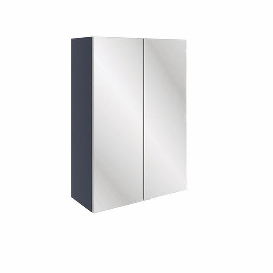 Ruby Chase 500mm 2 Door Mirrored Wall Unit - Matt Indigo Blue - RUBY105433 - Bathroom Shack