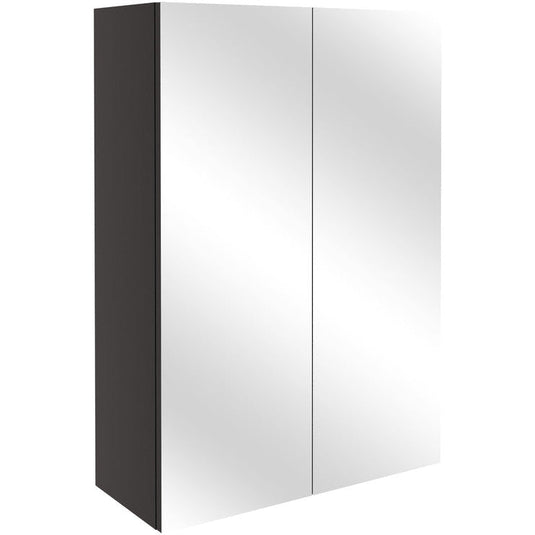 Ruby Cleo 500mm Mirrored Wall Unit - Matt Graphite Grey - RUBY103365 - Bathroom Shack