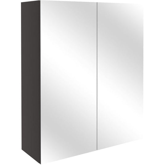 Ruby Cleo 600mm Mirrored Wall Unit - Matt Graphite Grey - RUBY103367 - Bathroom Shack