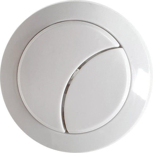Ruby Dual Push Button (Cable) - White - RUBY106322 - Bathroom Shack