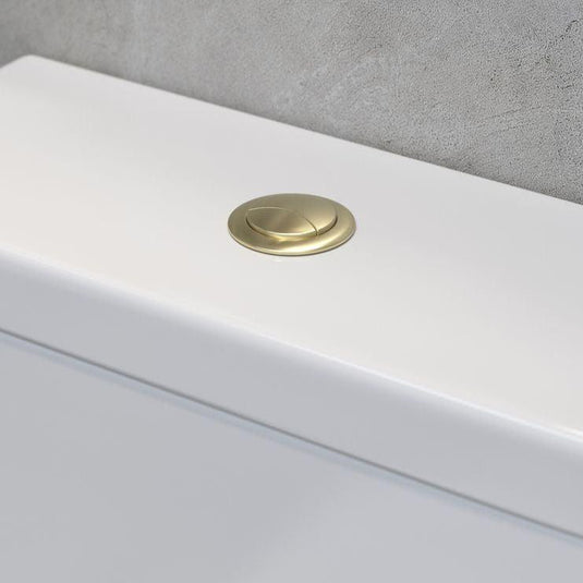 Ruby Dual Push Button Cover (Cable) - Brushed Brass - RUBY106323 - Bathroom Shack