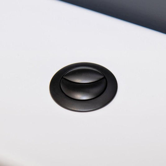 Ruby Dual Push Button Cover (Cable) - Matt Black - RUBY106324 - Bathroom Shack