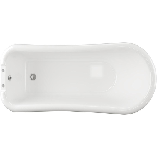 Ruby Ember Freestanding 1530x670x760mm 2TH Bath w/Feet - RUBY102811 - Bathroom Shack