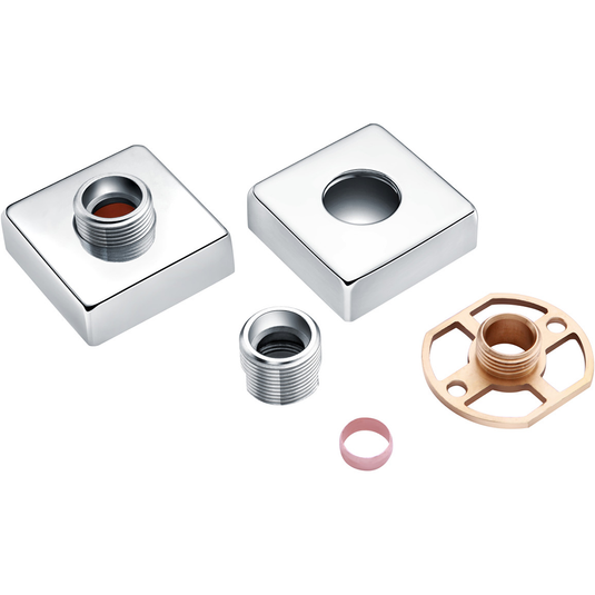 Ruby Exposed Shower Valve Fast Fitting Kit Square (Pair) - RUBY105878 - Bathroom Shack