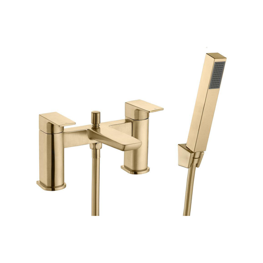 Ruby Ghost Bath/Shower Mixer - Brushed Brass - RUBY105810 - Bathroom Shack