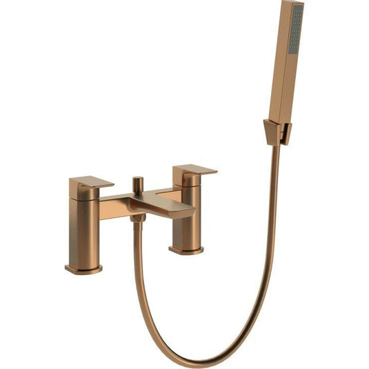 Ruby Ghost Bath/Shower Mixer - Brushed Bronze - RUBY108997 - Bathroom Shack