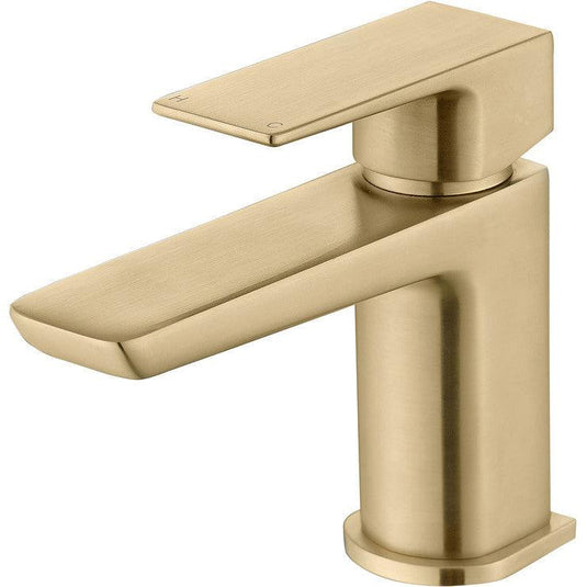 Ruby Ghost Cloakroom Basin Mixer & Waste - Brushed Brass - RUBY105808 - Bathroom Shack